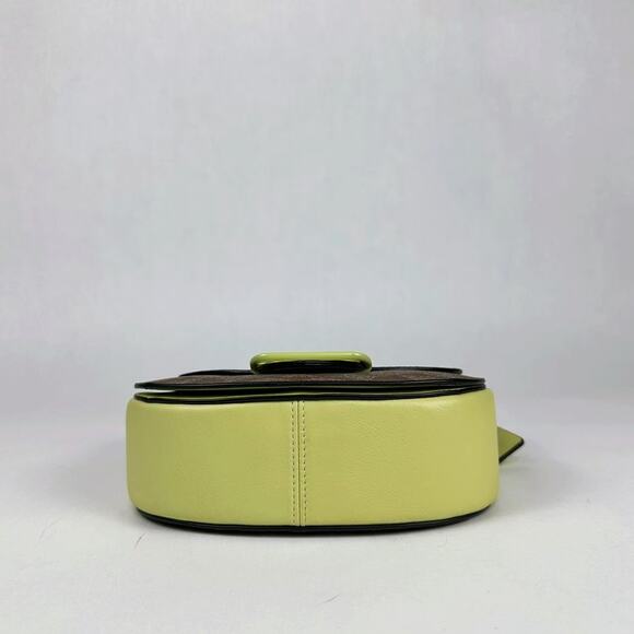 COACH CJ615 Morgan Saddle Bag In Signature Canvas - Picture 9 of 11